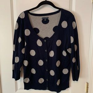American Eagle - Navy/Grey Cardigan - ¾ Sleeves